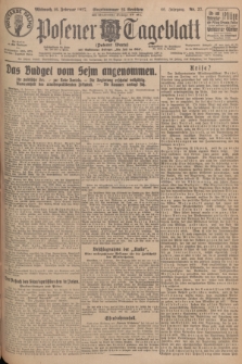 Posener Tageblatt (Posener Warte). Jg.66, Nr. 37 (16 Februar 1927) + dod.