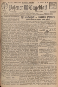 Posener Tageblatt (Posener Warte). Jg.66, Nr. 38 (17 Februar 1927) + dod.