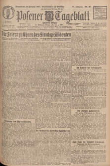 Posener Tageblatt (Posener Warte). Jg.66, Nr. 40 (19 Februar 1927) + dod.