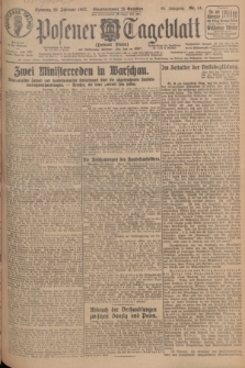 Posener Tageblatt (Posener Warte). Jg.66, Nr. 41 (20 Februar 1927) + dod.