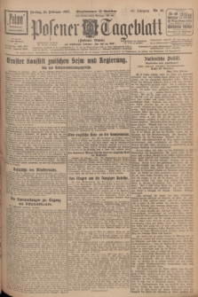 Posener Tageblatt (Posener Warte). Jg.66, Nr. 45 (25 Februar 1927) + dod.
