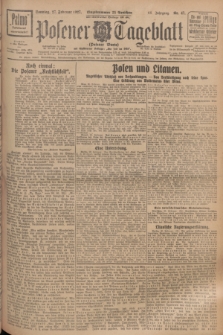 Posener Tageblatt (Posener Warte). Jg.66, Nr. 47 (27 Februar 1927) + dod.