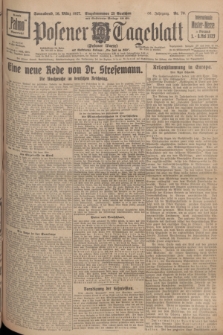 Posener Tageblatt (Posener Warte). Jg.66, Nr. 70 (26 März 1927) + dod.