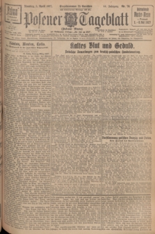 Posener Tageblatt (Posener Warte). Jg.66, Nr. 78 (5 April 1927) + dod.