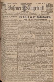 Posener Tageblatt (Posener Warte). Jg.66, Nr. 81 (8 April 1927) + dod.