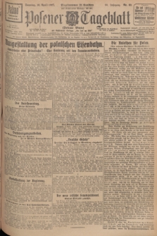 Posener Tageblatt (Posener Warte). Jg.66, Nr. 83 (10 April 1927) + dod.