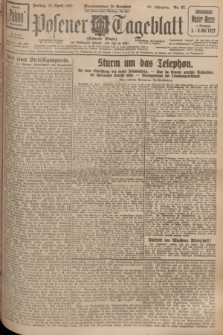 Posener Tageblatt (Posener Warte). Jg.66, Nr. 87 (15 April 1927) + dod.