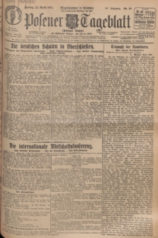 Posener Tageblatt (Posener Warte). Jg.66, Nr. 91 (22 April 1927) + dod.
