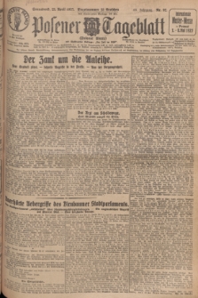 Posener Tageblatt (Posener Warte). Jg.66, Nr. 92 (23 April 1927) + dod.