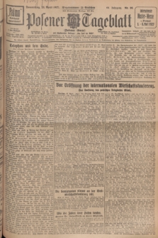 Posener Tageblatt (Posener Warte). Jg.66, Nr. 96 (28 April 1927) + dod.