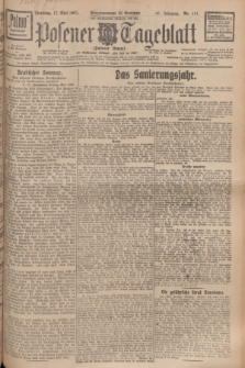 Posener Tageblatt (Posener Warte). Jg.66, Nr. 111 (17 Mai 1927) + dod.