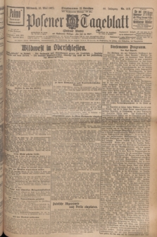 Posener Tageblatt (Posener Warte). Jg.66, Nr. 112 (18 Mai 1927) + dod.