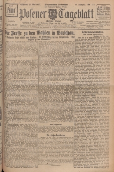 Posener Tageblatt (Posener Warte). Jg.66, Nr. 118 (25 Mai 1927) + dod.