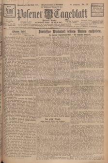 Posener Tageblatt (Posener Warte). Jg.66, Nr. 120 (28 Mai 1927) + dod.