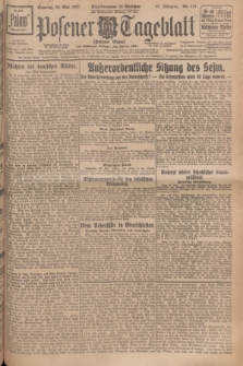 Posener Tageblatt (Posener Warte). Jg.66, Nr. 121 (29 Mai 1927) + dod.