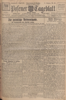 Posener Tageblatt (Posener Warte). Jg.66, Nr. 131 (11 Juni 1927) + dod.