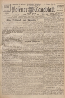 Posener Tageblatt (Posener Warte). Jg.66, Nr. 163 (21 Juli 1927) + dod.