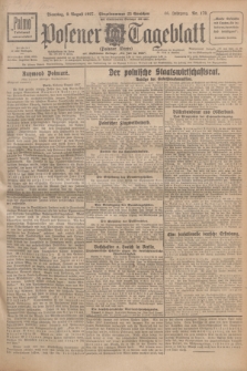 Posener Tageblatt (Posener Warte). Jg.66, Nr. 179 (9 August 1927) + dod.