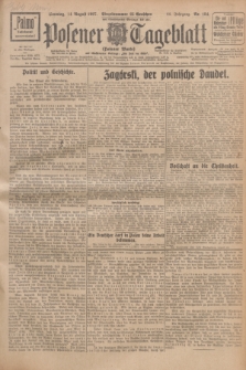 Posener Tageblatt (Posener Warte). Jg.66, Nr. 184 (14 August 1927) + dod.