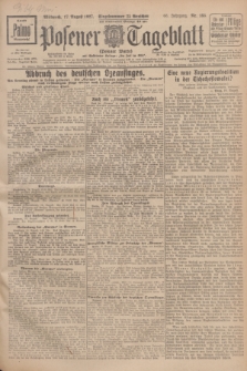 Posener Tageblatt (Posener Warte). Jg.66, Nr. 185 (17 August 1927) + dod.