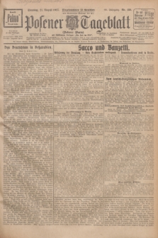 Posener Tageblatt (Posener Warte). Jg.66, Nr. 189 (21 August 1927) + dod.