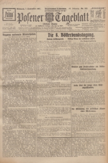 Posener Tageblatt (Posener Warte). Jg.66, Nr. 203 (7 September 1927) + dod.