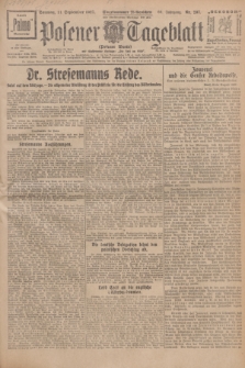 Posener Tageblatt (Posener Warte). Jg.66, Nr. 207 (11 September 1927) + dod.