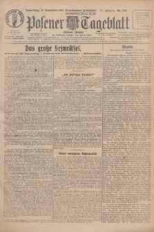 Posener Tageblatt (Posener Warte). Jg.66, Nr. 210 (15 September 1927) + dod.