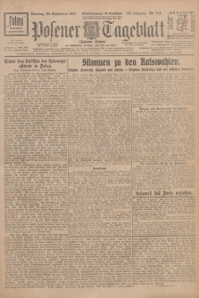 Posener Tageblatt (Posener Warte). Jg.66, Nr. 214 (20 September 1927) + dod.