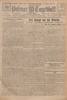 Posener Tageblatt (Posener Warte). Jg.66, Nr. 224 (1 Oktober 1927) + dod.