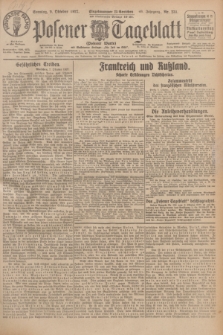 Posener Tageblatt (Posener Warte). Jg.66, Nr. 231 (9 Oktober 1927) + dod.