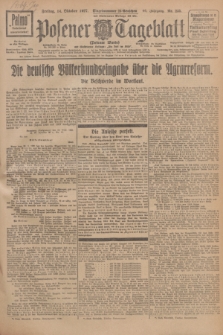 Posener Tageblatt (Posener Warte). Jg.66, Nr. 235 (14 Oktober 1927) + dod.