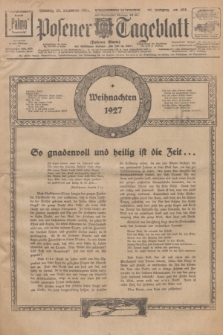 Posener Tageblatt (Posener Warte). Jg.66, Nr. 294 (25 Dezember 1927) + dod.
