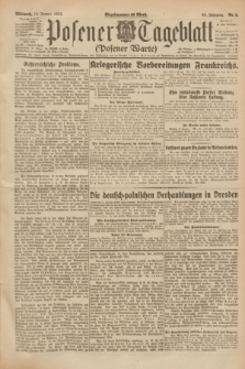Posener Tageblatt (Posener Warte). Jg.62, Nr. 6 (10 Januar 1923) + dod.