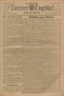 Posener Tageblatt (Posener Warte). Jg.62, Nr. 18 (24 Januar 1923) + dod.