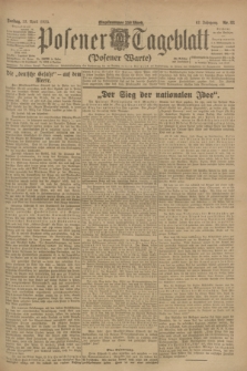 Posener Tageblatt (Posener Warte). Jg.62, Nr. 83 (13 April 1923) + dod.