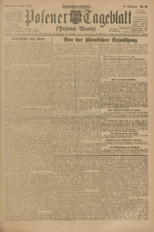 Posener Tageblatt (Posener Warte). Jg.62, Nr. 89 (20 April 1923) + dod.