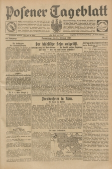 Posener Tageblatt. Jg.68, Nr. 37 (14 Februar 1929) + dod.