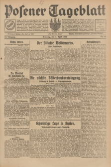 Posener Tageblatt. Jg.68, Nr. 80 (7 April 1929) + dod.