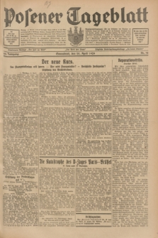 Posener Tageblatt. Jg.68, Nr. 91 (20 April 1929) + dod.