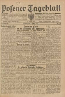 Posener Tageblatt. Jg.68, Nr. 179 (7 August 1929) + dod.