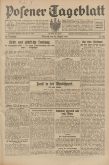 Posener Tageblatt. Jg.68, Nr. 190 (21 August 1929) + dod.