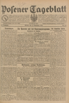 Posener Tageblatt. Jg.68, Nr. 210 (13 September 1929) + dod.
