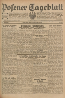 Posener Tageblatt. Jg.68, Nr. 217 (21 September 1929) + dod.