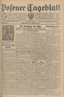 Posener Tageblatt. Jg.68, Nr. 256 (7 November 1929) + dod.