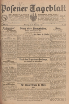Posener Tageblatt. Jg.67, Nr. 267 (20 November 1928) + dod.
