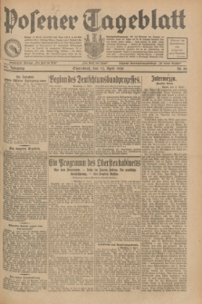 Posener Tageblatt. Jg.69, Nr. 86 (12 April 1930) + dod.