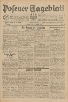 Posener Tageblatt. Jg.69, Nr. 184 (12 August 1930) + dod.