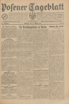 Posener Tageblatt. Jg.69, Nr. 185 (13 August 1930) + dod.