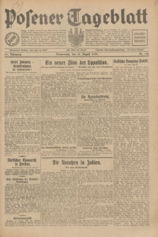 Posener Tageblatt. Jg.69, Nr. 186 (14 August 1930) + dod.